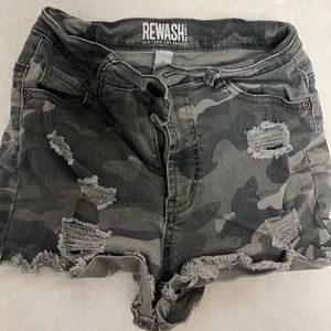 Camo Jean Shorts